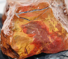 Yellow Orange Red Jasper Old Stock Hampton Butte Oregon Rough Natural Raw 4.30oz