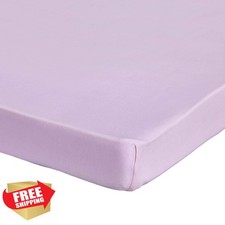 Abstract Mini Crib Sheets Solid Lavender 24"x38"