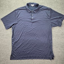 Peter Millar Summer Comfort Polo Shirt Mens XXL Navy Blue Casual Golf Stretch