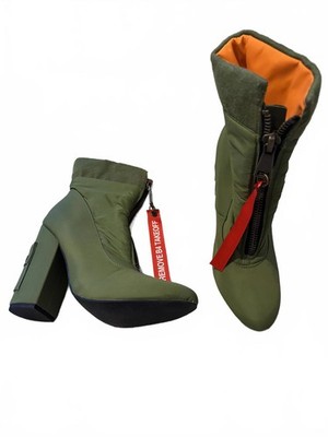 DOLLSKILL POSTERGRL ブーツ Dollskill POSTERGIRL Women Green Heeled Ankle Boots with Zip | eBay