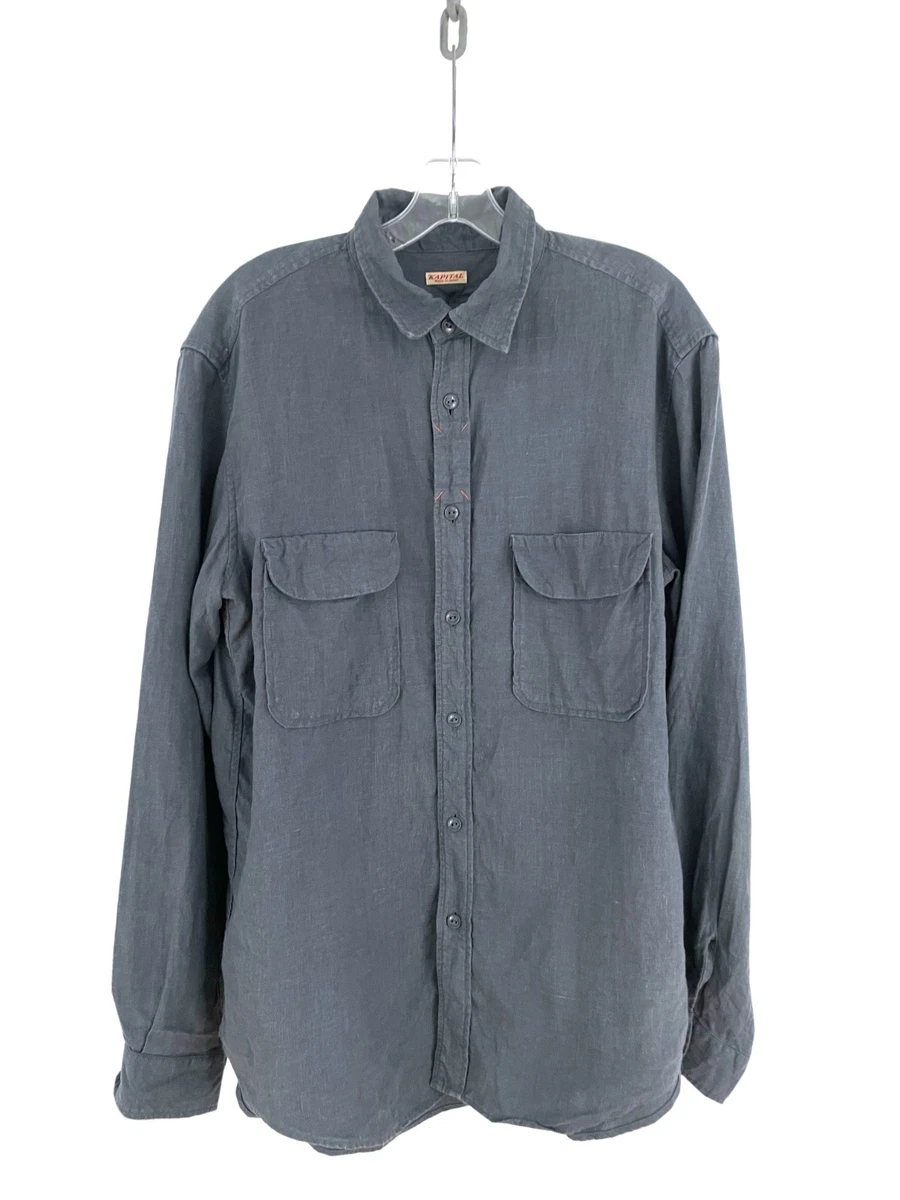 KAPITAL EK1315 ボタンアップシャツ Kapital K Button-Up Casual Button-Down Shirts for Men for sale