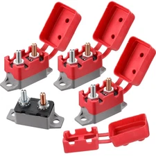 BBTO 4 Pieces DC 12V - 24V Automatic Reset Circuit Breaker Circuit Breaker wi...