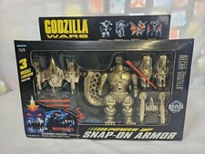 Godzilla Wars Mecha-Godzilla Action Figure With Power-Up Snap-On Armor 1995 NIB