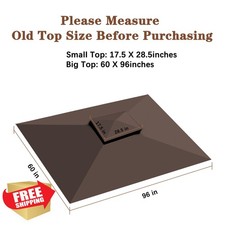SCOCANOPY Gazebo Roof Top for Model L-GZ238PST-11 Brown