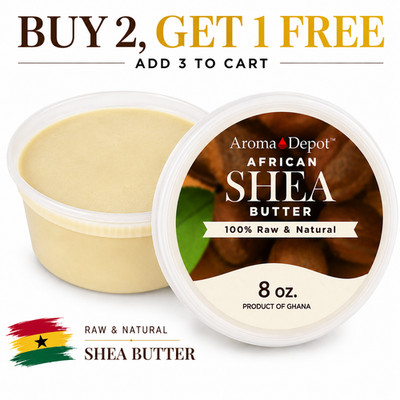African Shea Butter Ivory 8 oz Raw Unrefined Grade A Natural Product of Ghana