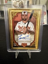 2024 Topps Chrome Gilded Colton Cowser Gallery of Gold Framed Auto 4/5 RC🔥