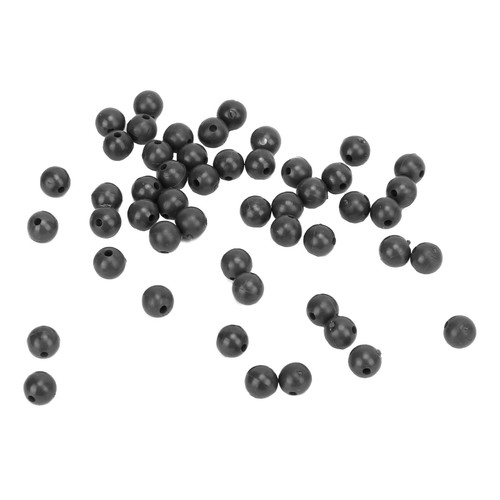(Schwarz) 50 Stück 8mm Space Beans Set Silica Gel Angelschnur Stopper Kollis NS - Bild 11 von 24