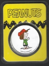 PEANUTS – PEPPERMINT PATTY COLORIZES .999 SILVER ROUND