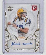 JN6-2024 LEAF TRINITY PRISTINE AUCTION NFL AUTOGRAPH RICKIE COLLINS NICE
