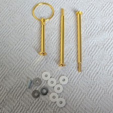  3 Tiers Cake Plate Cupcake Stand Rack Fittings Handle Rod Wedding Party