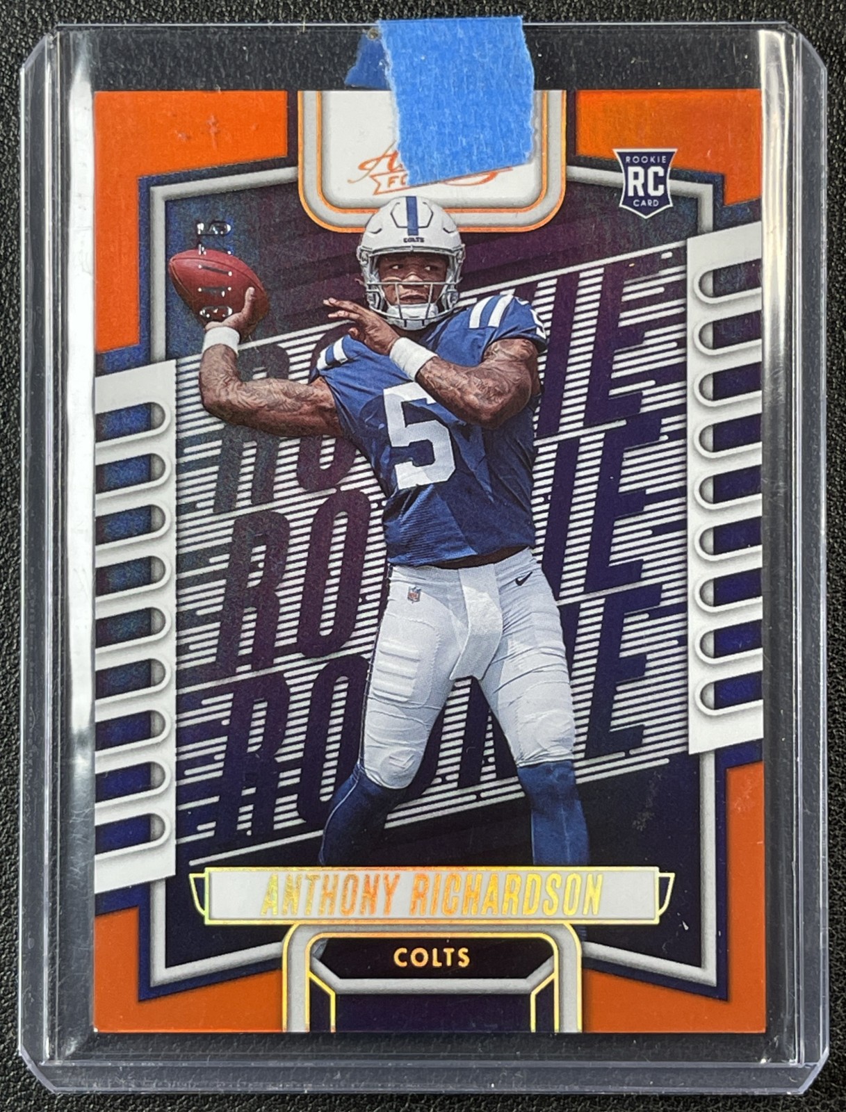 ANTHONY RICHARDSON 2023 PANINI ABSOLUTE #104 ROOKIE SPECTRUM ORANGE RC /75 COLTS