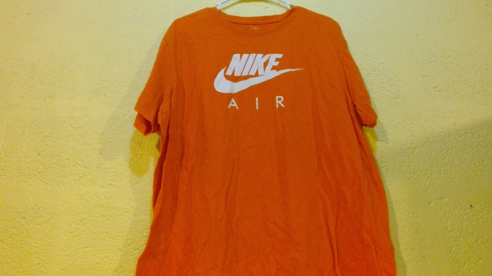 Men's Nike Air Logo Nike Tee Color Orange Size XXL
