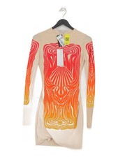 Stella McCartney Bodycon Midi Dress in Cream