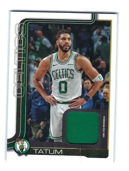 2025-26 Topps Flagship Jayson Tatum FRO-JT Flagship Real Ones Relic Game-Used