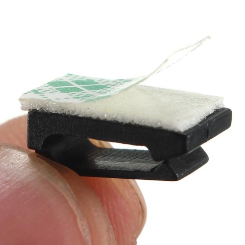10Pair Wire Tie Cable Clamp Clip Holder Self-adhesive For Car DVR Detector GPS - Afbeelding 6 van 8