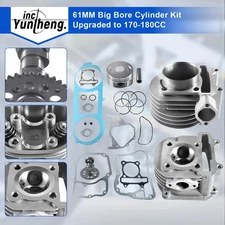 61MM Big Bore Cylinder Kit For GY6 125/150cc 152QMI 157QMJ Upgraded to 170-180CC