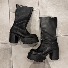 vintage 90s y2k style Destroy Chunky Platform Boots size 40 size 41