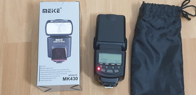 Meike MK430 TTL LCD Blitz Speedlite für Canon mit Originalverpackung Wie Neu !!!