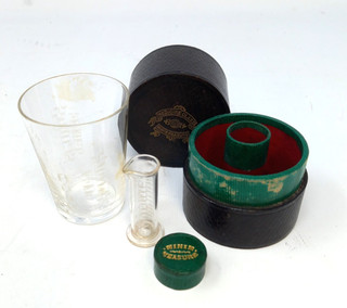 Complete Vintage Medicine Glass And Minim Measure Set #L2