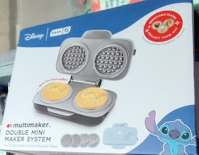 Disney Dash Stitch MultiMaker Double Waffle Maker System New