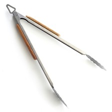 Norpro 18-Inch BBQ Tongs with Acacia Handle