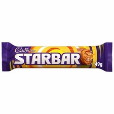 Cadbury Starbar Chocolate with Caramel & Peanut Centre 49g x12 Bars