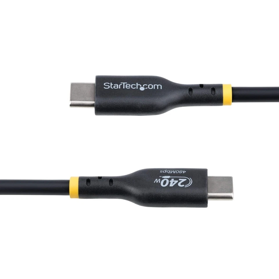 StarTech USB2EPR3F USB-C 3Ft USB-C IF-Cert TPE Data Charge Cable w 240W EPR PD - Image 3 of 4