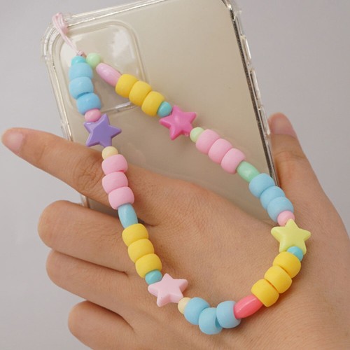 Buntes Harz Perlen Handy Lanyard Kind Perlen-Telefon-Charme Handy-Lanyards - Zdjęcie 6 z 12