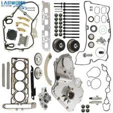 For GM Ecotec 2.0L 2.4L Timing Chain Kit VCT Actuator Gear Oil & Water Pump