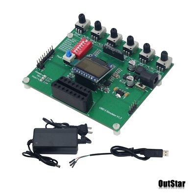 OBD II OBD2 ECU Simulator with 0.96-in Screen Supports 7 Conventional Protocols