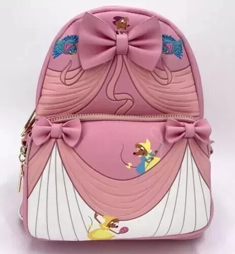 Disney Cinderella Pink Dress Loungefly Mini Backpack 70th Cosplay Princess