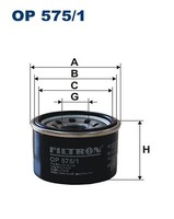 Filtron Op 575/1 ÖLfilter FÜR Mitsubishi Smart