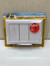 Hampton Bay Wired Door Chime in White 1003 008 625 2 Selectable Tunes L2