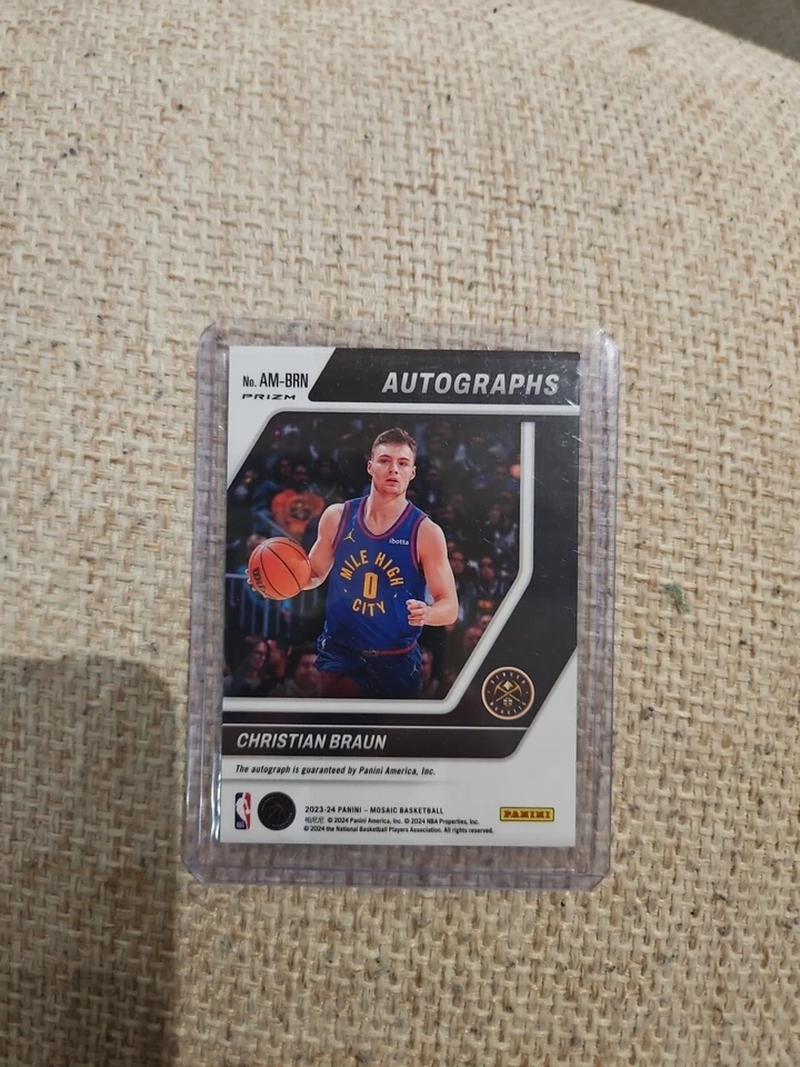 2023-24 Mosaic Autographs Christian Braun - Image 2 of 2