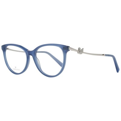 Swarovski SK5320 090 Blue Plastic Optical Eyeglasses Frame 53-16-140 Asian