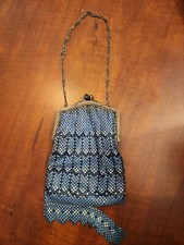 Vintage Blue Mesh Purse