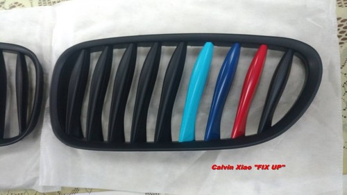 MIT M COLOR MATT BLACK KIDNEY GRILLE BMW Z4 Z SERIES 2003-2008 - Picture 2 of 4
