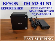 Epson TM-M30II-NT POS Point of Sale Thermal Printer Ethernet USB SD NES w/ P/S