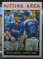 Bryce Harper/Chipper Jones (Hitting Area) - 2013 Topps Heritage #162