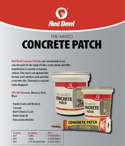 Patch calcestruzzo premiscelato 5,5 oz - riparazione impermeabile per interni ed esterni - Foto 5 di 7