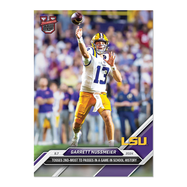 Garrett Nussmeier LSU Tigers 2024 Bowman U Now Football Card 11