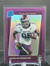 2022 Panini Chronicles Draft Picks Jalen Wydermyer Optic Rated Rookie Purple /49