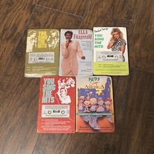 Lot of 5 Vintage You Sing The Hits Pocket Songs Karaoke Cassette Tapes READ  