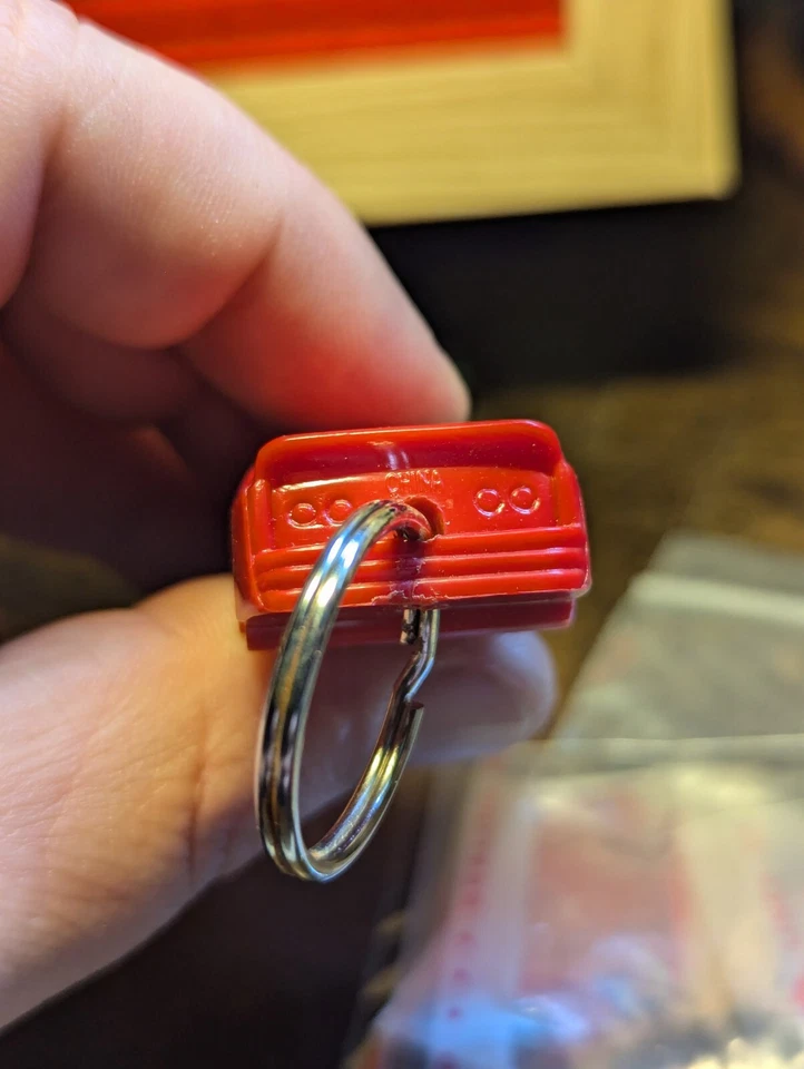 Budweiser NASCAR Red BUD Car Keychain Bottle Opener Beer Vintage NEW/UNUSED  - Image 4 of 4