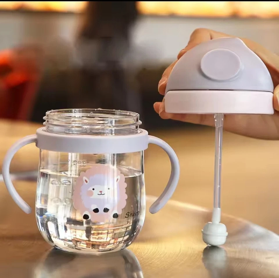 Taza de entrenamiento para bebé 250 ml con pajita | Biberón sin derrames | Anti-estrangulamiento Fugas-P Foto 3 de 4