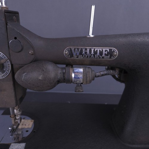 Vintage 1930s white rotary electric sewing machine Attachments Manual Power Part - Picture 4 of 22