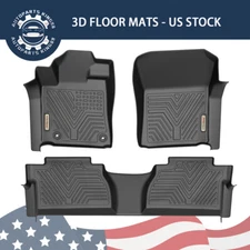 3D Floor Mats Liner for 2014-2021 Toyota Tundra CrewMax & Double Cab All Weather