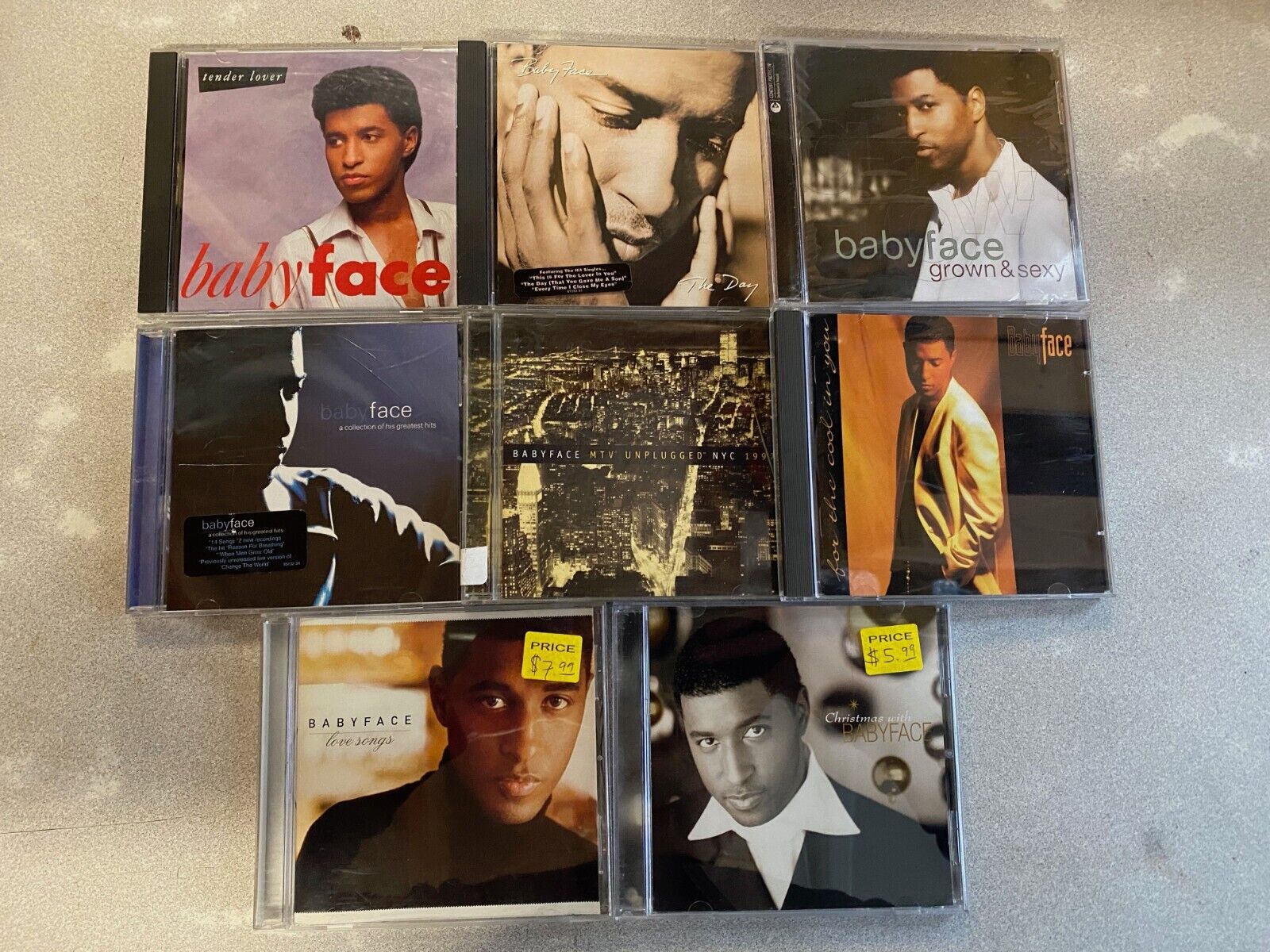 Babyface CD Lot of 8! Christmas Cool Love Tender Unplugged Day Grown+