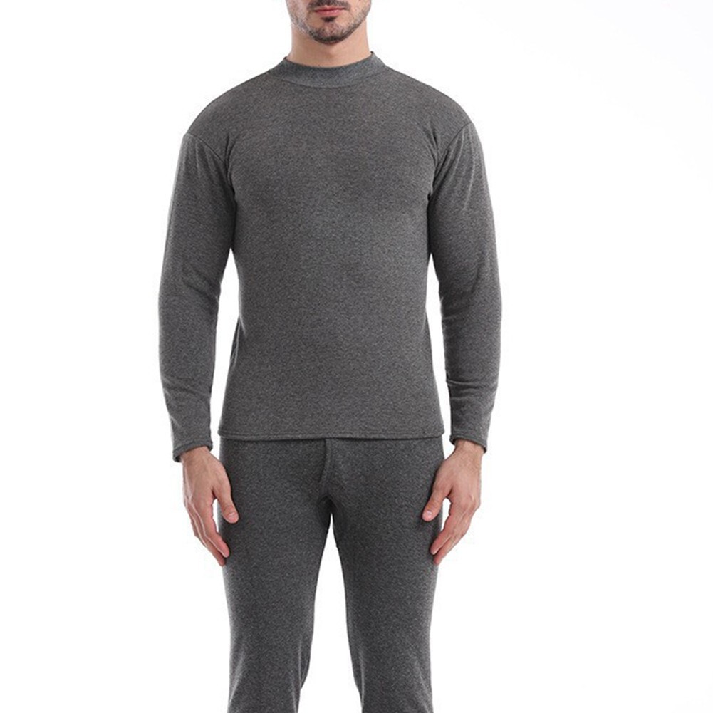 Set pigiama autunnale taglie forti da uomo in pile termico