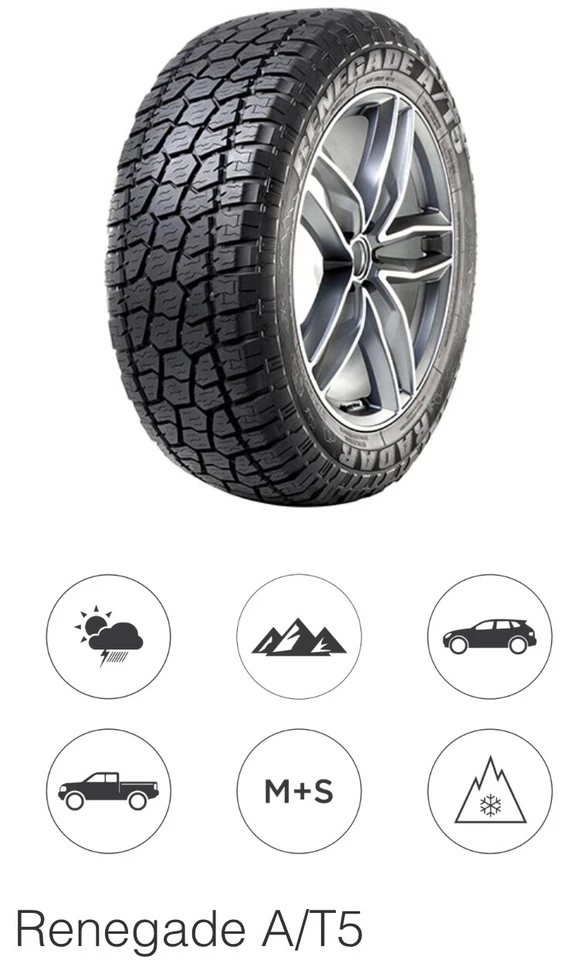 4 X 265/65R18 114H RADAR AT5 ALL TERRAIN M+S TYRES 265/65R18 ALL SEASON - Image 4 of 4